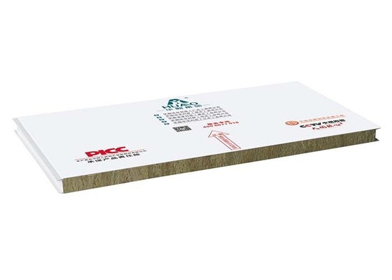 خرید GMP استاندارد عایق حرارتی سنگ پشم ساندویچ پانل برای پیشگیری از آتش online manufacture