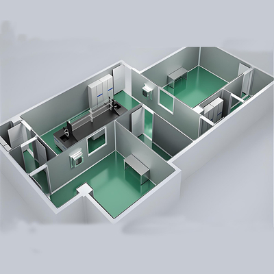 خرید Huuao ISO1-ISO8 Modular Cleanroom for Pharmaceutical Clean Room Partitions 50/75mm Thickness Z Lock EPS Sandwich Panel Cleanroom projects online manufacture