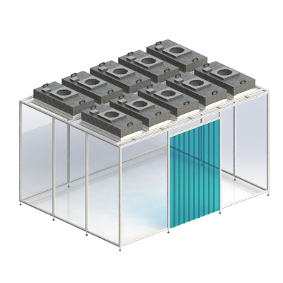 خرید Huuao Pharmaceutical Clean Booth Hard Wall Modular Mobile Cleanroom Custom Cleanroom Softwall Portable HVAC Modular Clean Room Mini Cleanroom online manufacture