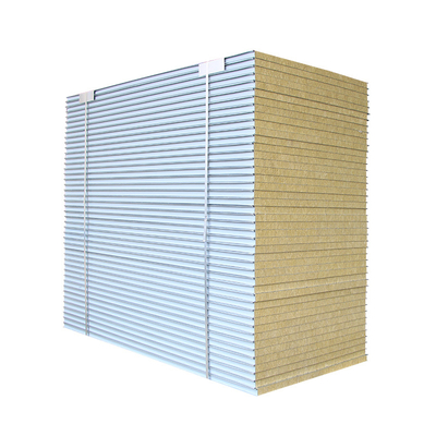 خرید Huaao Rock Wool Sandwich Panel for Dust-Free Workshops High-Density Insulation Board Soundproof Walls sandwich panel walls online manufacture