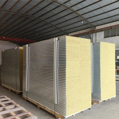 خرید Huaao 50 mm 75 mm 100 mm Customized Metal Sandwich Panels Heat Sound Insulation Clean Room Rock Wool Slate Rock Wool for Insulation online manufacture