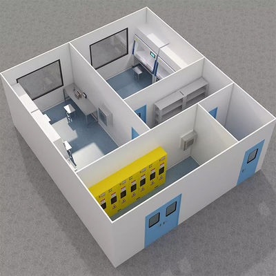 خرید Huuao Clean Room Manufacturer GMP Standard Modular Cleanroom Project Supplier for Hospital Room/Operating Theatre Project for Pharmaceutical Huuao تولید کننده اتاق تمیز استاندارد GMP تامین کننده پروژه اتاق تمیز ماژول های فولادی پوشانده با پودر برای اتاق بیمارستان و سالن عمل online manufacture