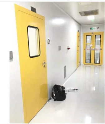 1.0mm Frame Galvanized Steel Cleanroom Swing Door برای کارگاه آزمایشگاهی بیمارستان