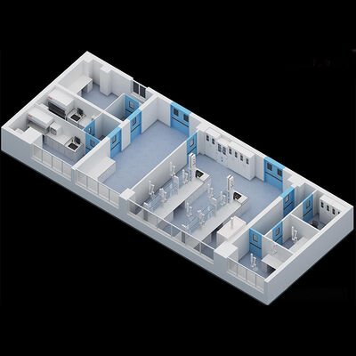 HUAAO هسته پلی اورتان ضد آتش سبک وزن سازگار با محیط زیست حداقل بیمارستان اتاق تمیز تمیز کردن گرد و غبار کارگاه پنل ساندویچ