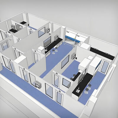 بیمارستان کانتینری پک شده هوآئو، خانه کانتینری پیش ساخته متحرک برای کلینیک‌های بیمارستانی، آزمایشگاه‌ها، اتاق‌های تمیز، راه‌حل‌های سفارشی