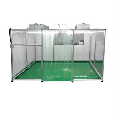 HUAAO GMP Modular Dust Free Laminar Air Flow Soft Wall Portable Clean Booth Clean Room Minimalist for Workshop Hospital Use